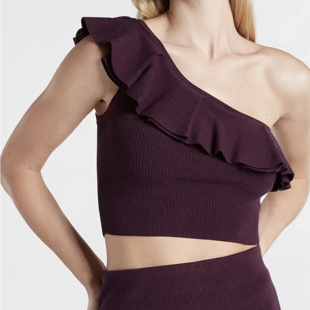 Express One Shoulder Sweater Top